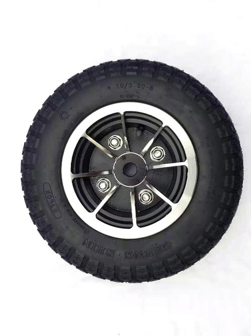 批发铝合金轮毂车轮电动越野沙滩车观光代步车轮3.50-6轮胎12寸